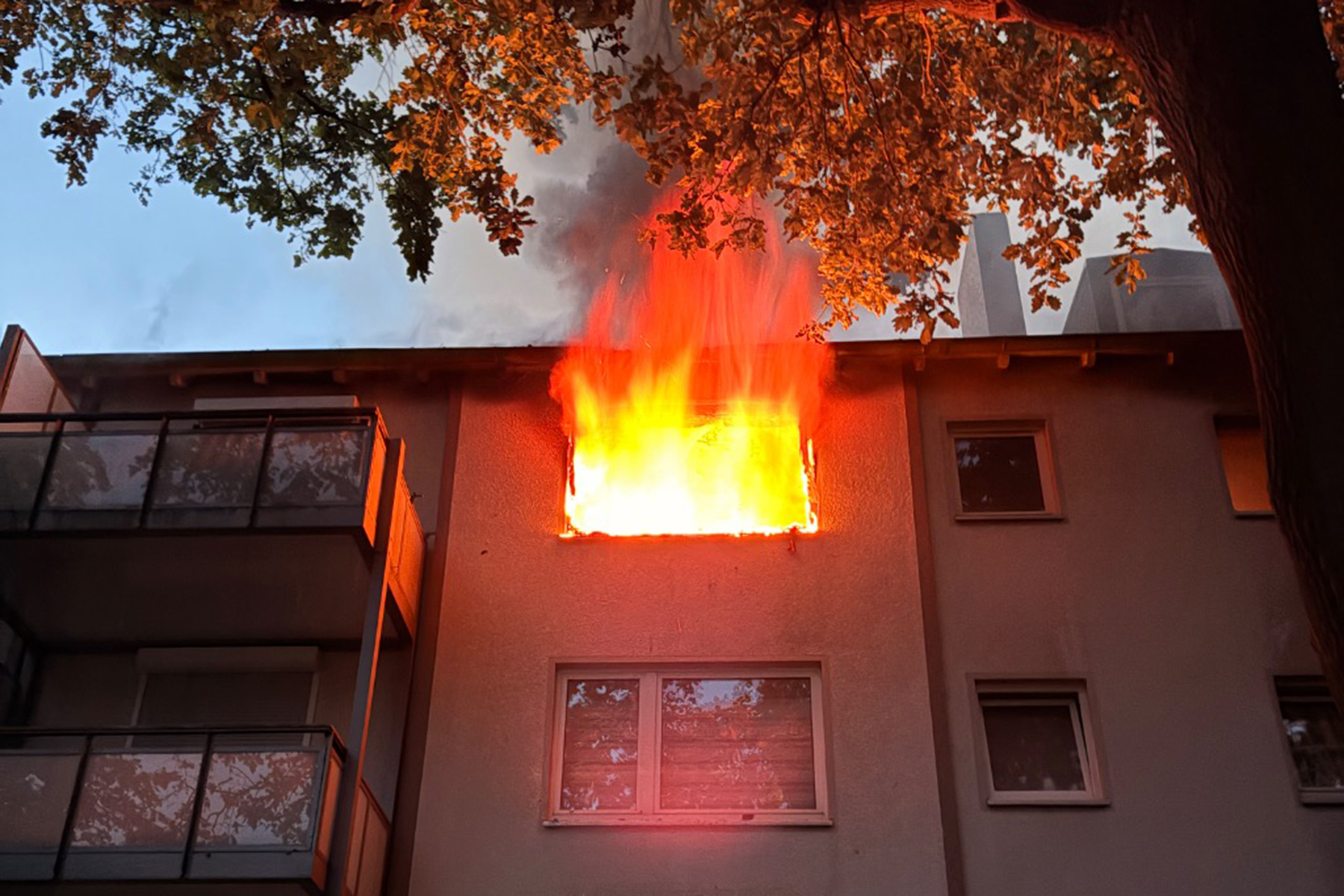 Wohnung in Vollbrand